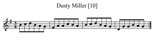 Dusty Miller [10] - staff notation