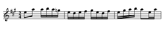 Dusty Miller [2] - staff notation