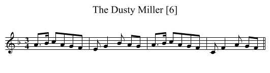 Dusty Miller [6], The - staff notation