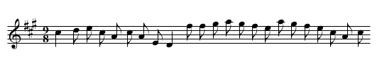Dutch Dollars - staff notation