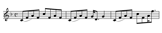 Dutchess of Athole's Slipper, The - staff notation