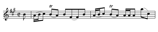 Dutchess of Gordon’s Reel [8], The - staff notation