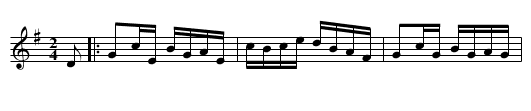 Dutchman's Corner Jig - staff notation