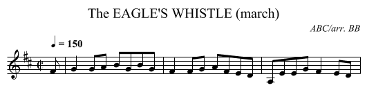 EAGLE'S WHISTLE (march), The - staff notation
