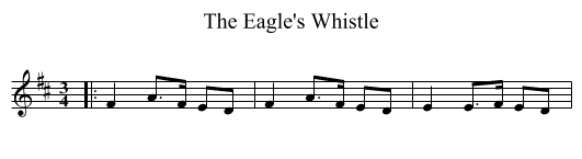 Eagle's Whistle, The  - staff notation
