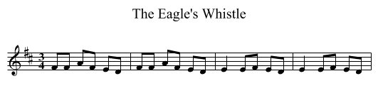 Eagle's Whistle, The  - staff notation