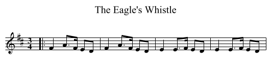 Eagle's Whistle, The  - staff notation