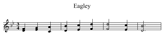 Eagley - staff notation
