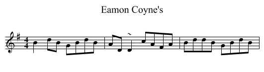 Eamon Coyne's - staff notation