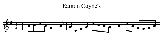 Eamon Coyne's - staff notation
