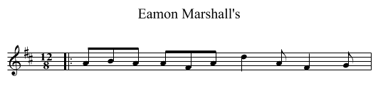 Eamon Marshall's - staff notation