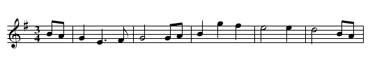Eamonn a Cnuic - staff notation