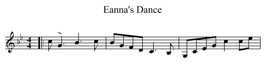 Eanna's Dance - staff notation