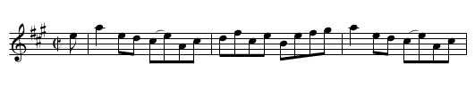 Earl of Crawford's Reel, The - staff notation