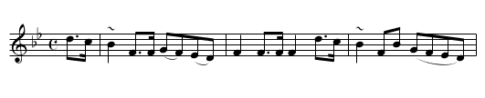 Earl of Dalhousie's March - staff notation