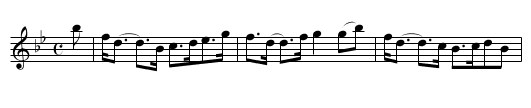 Earl of Fife [1], The - staff notation
