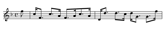 Earl of Loudon - staff notation
