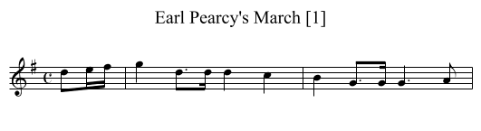 Earl Pearcy's March [1] - staff notation