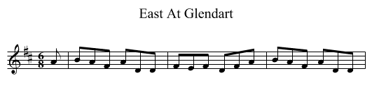 East At Glendart - staff notation