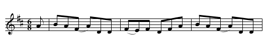 East at Glendart - staff notation