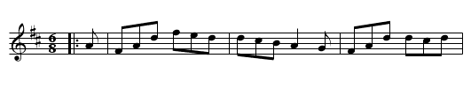 East Boldon Jig - staff notation