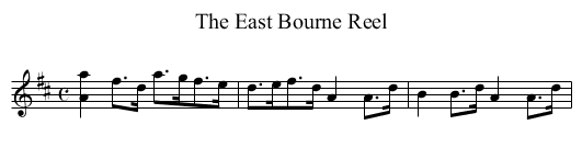 East Bourne Reel, The - staff notation