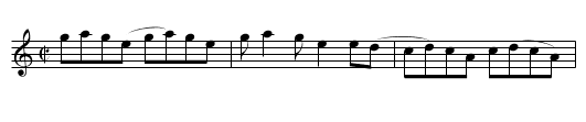 East Tennessee Blues - staff notation