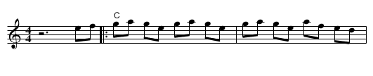 East Tennessee Blues - staff notation
