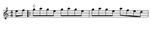 East Tennessee Blues - staff notation