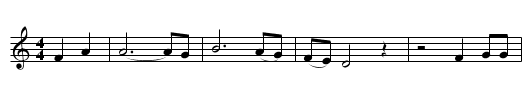 East Virginia - staff notation