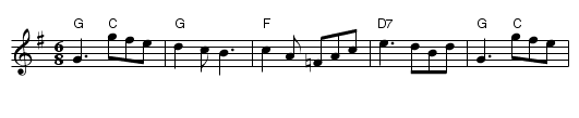 Easter Chick - staff notation