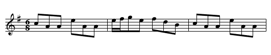 Eastern Harper - staff notation