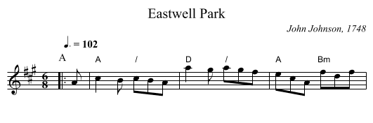 Eastwell Park - staff notation