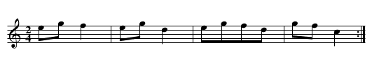 Easy Aair. TJD.36 - staff notation