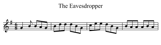 Eavesdropper, The - staff notation
