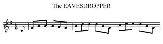 EAVESDROPPER, The - staff notation