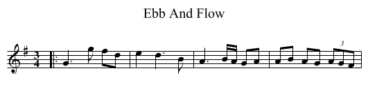 Ebb And Flow - staff notation
