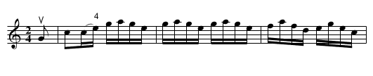 Ebb Tide -- Hornpipe - staff notation