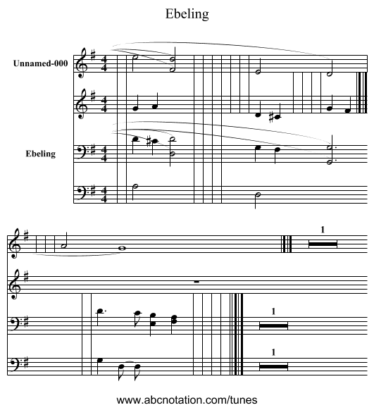 Ebeling - staff notation