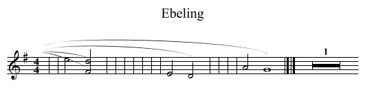 Ebeling - staff notation