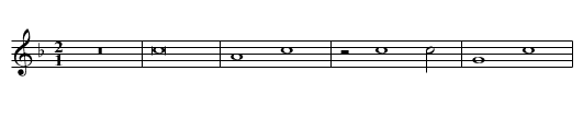 Ecce Dominus veniet - staff notation