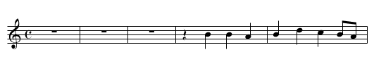 ECCE TEMPUS - staff notation