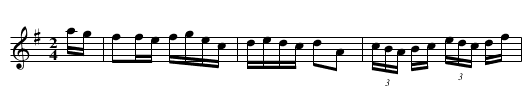 Echo From Leinster, An - staff notation
