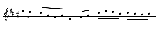 Echo Hornpipe - staff notation