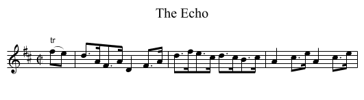 Echo, The - staff notation