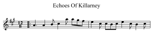 Echoes Of Killarney - staff notation