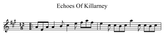 Echoes Of Killarney - staff notation