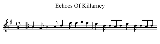 Echoes Of Killarney - staff notation
