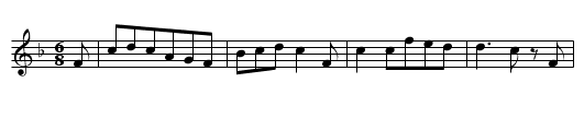 ECK FACH MUINEN HEREN VAN FALKENSTEUN - staff notation