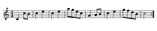 Ecosaise - staff notation